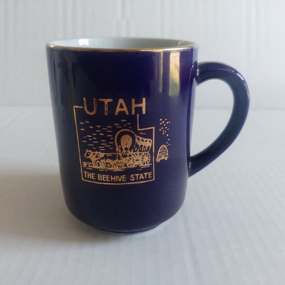 Vintage UTAH STATE Coffee MUG TEA Cup Beehive State - Picture 1 of 4